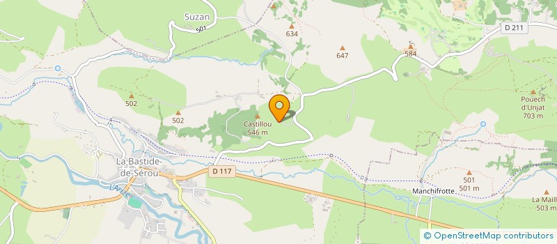 localisation de l'entreprise MADAME JEANNE CANCEL à LA BASTIDE-DE-SEROU