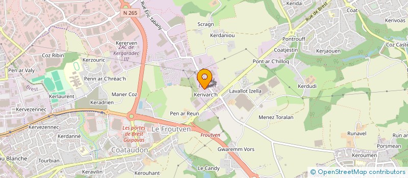 localisation de l'entreprise MADAME JEANNE CANN à GUIPAVAS