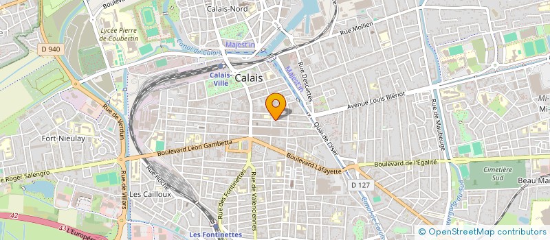 localisation de l'entreprise MADAME JEANNE-CAROLE SEH  CALAIS