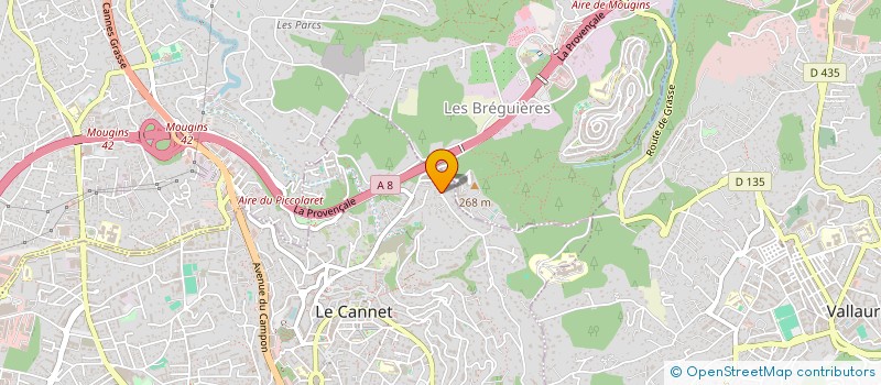 localisation de l'entreprise MADAME JEANNE CASO à LE CANNET