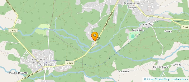 localisation de l'entreprise MADAME JEANNE CAZEAUX  PONTENX-LES-FORGES