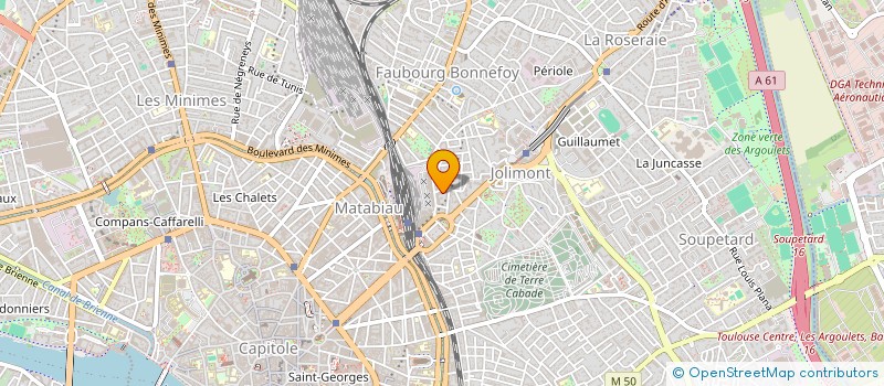 localisation de l'entreprise MADAME JEANNE-CECILE CAHUZAC  TOULOUSE