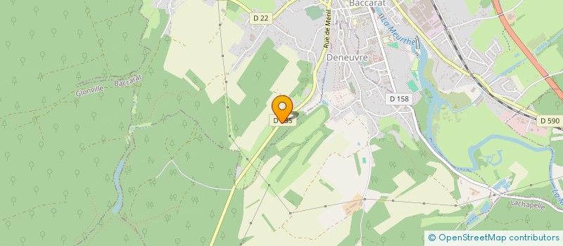 localisation de l'entreprise MADAME JEANNE-CECILE DE BELLY  BACCARAT