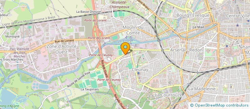 localisation de l'entreprise MADAME JEANNE-CELINE LE BER  RENNES