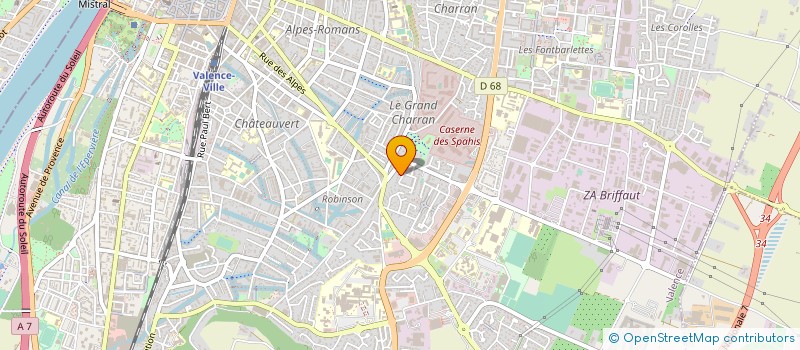 localisation de l'entreprise MADAME JEANNE CHAMPELOVIER à VALENCE