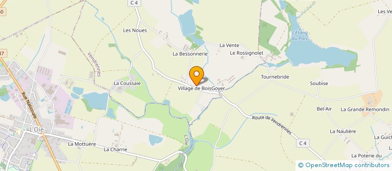 localisation de l'entreprise MADAME JEANNE CHARRIER à VENDRENNES
