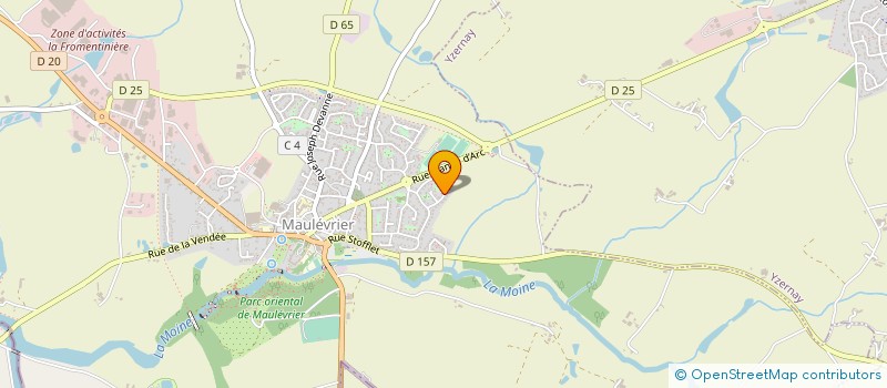 localisation de l'entreprise MADAME JEANNE CHARRIER  MAULEVRIER