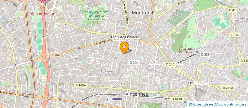 localisation de l'entreprise MADAME JEANNE CHIAPPARIN à MONTREUIL
