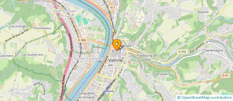 localisation de l'entreprise MADAME JEANNE CHOPY  VIENNE