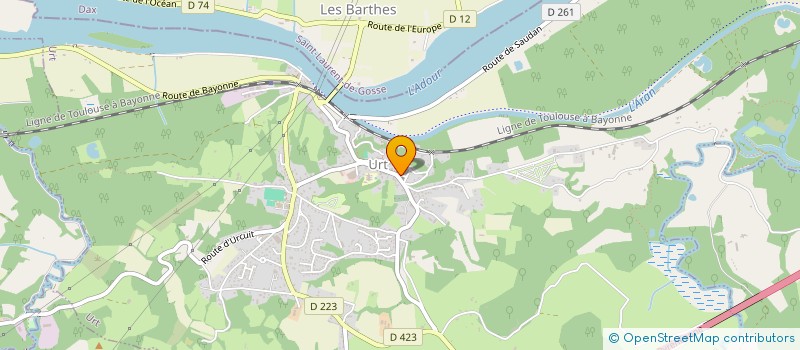 localisation de l'entreprise MADAME JEANNE CLAIRACQ à URT