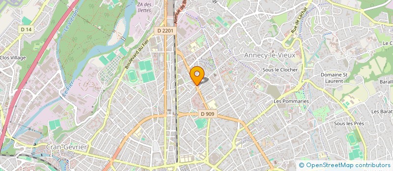 localisation de l'entreprise MADAME JEANNE CLAUDEL à ANNECY