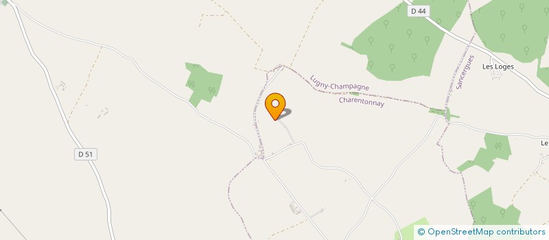 localisation de l'entreprise MADAME JEANNE CLAVIER  CHARENTONNAY