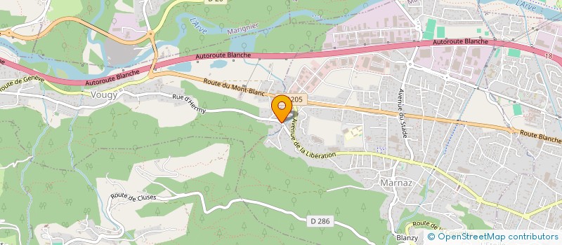 localisation de l'entreprise MADAME JEANNE CLERC  MARNAZ