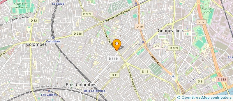 localisation de l'entreprise MADAME JEANNE COMYN-RAYNAL à BOIS-COLOMBES