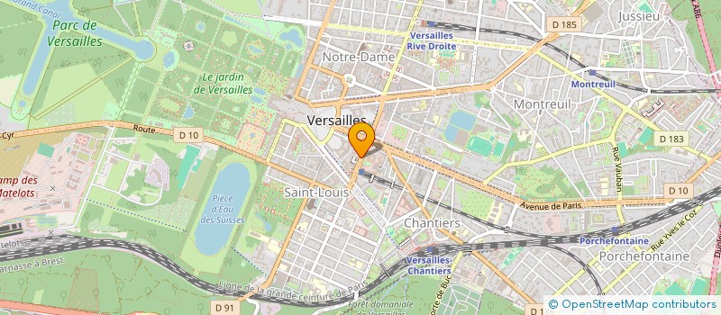 localisation de l'entreprise MADAME JEANNE CORRE à VERSAILLES