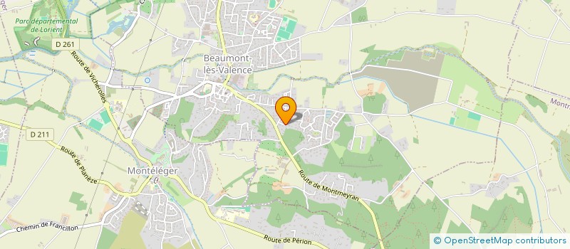 localisation de l'entreprise MADAME JEANNE COURSANGE  BEAUMONT-LES-VALENCE