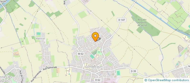 localisation de l'entreprise MADAME JEANNE CRETON  GONDECOURT