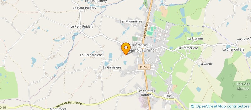 localisation de l'entreprise MADAME JEANNE CROISE  LA CHAPELLE-SAINT-LAURENT