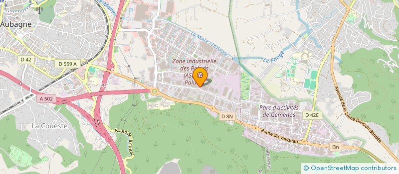 localisation de l'entreprise MADAME JEANNE DAGUERRE à AUBAGNE