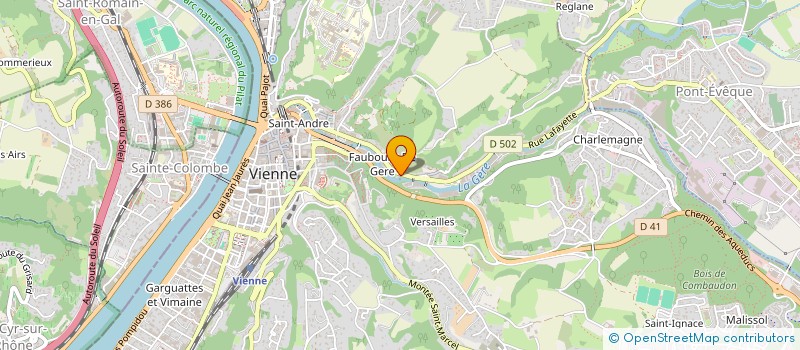 localisation de l'entreprise MADAME JEANNE-DALINCIA PIDANCET  VIENNE