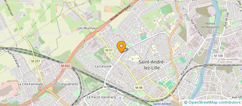 localisation de l'entreprise MADAME JEANNE DANEL  SAINT-ANDRE-LEZ-LILLE