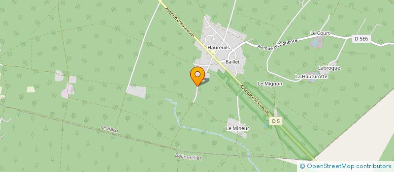 localisation de l'entreprise MADAME JEANNE DARRIET  LE BARP