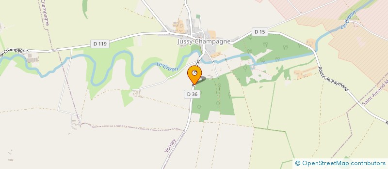 localisation de l'entreprise MADAME JEANNE DE BENGY  JUSSY-CHAMPAGNE