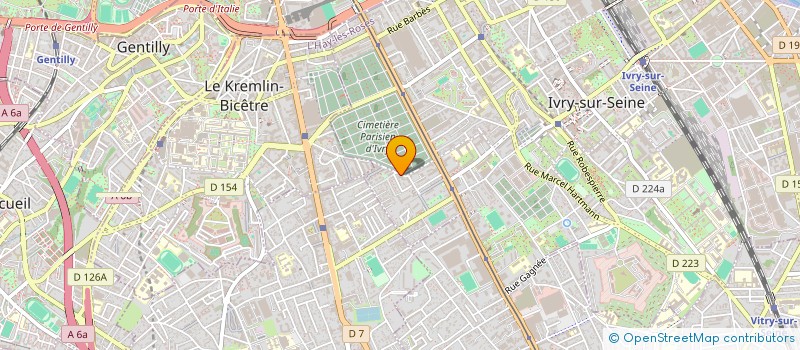 localisation de l'entreprise MADAME JEANNE DE BIE à IVRY-SUR-SEINE