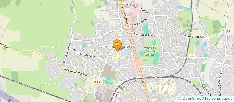 localisation de l'entreprise MADAME JEANNE DE COLIGNY  VARENNES VAUZELLES