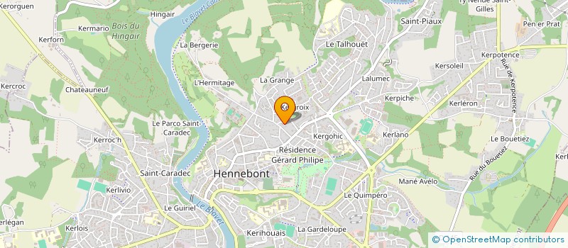 localisation de l'entreprise MADAME JEANNE DE CONINCK  HENNEBONT