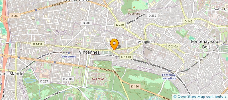 localisation de l'entreprise MADAME JEANNE DE TALLANTE à VINCENNES