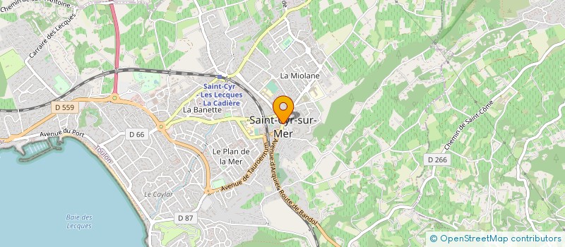 localisation de l'entreprise MADAME JEANNE DE TORRES à SAINT-CYR-SUR-MER