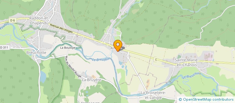 localisation de l'entreprise MADAME JEANNE DECHAMBENOIT  AMAGE