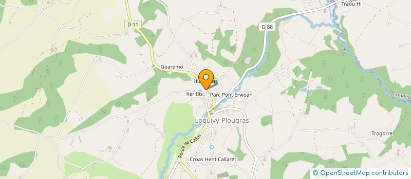 localisation de l'entreprise MADAME JEANNE DECOTE à LOGUIVY-PLOUGRAS