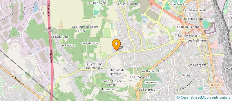 localisation de l'entreprise MADAME JEANNE DEFLOND  SARAN