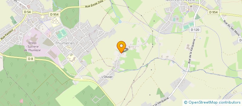 localisation de l'entreprise MADAME JEANNE DEKERLE  MONS-EN-PEVELE