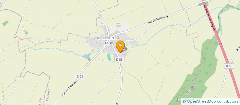 localisation de l'entreprise MADAME JEANNE DELABRE à RIBECOURT-LA-TOUR