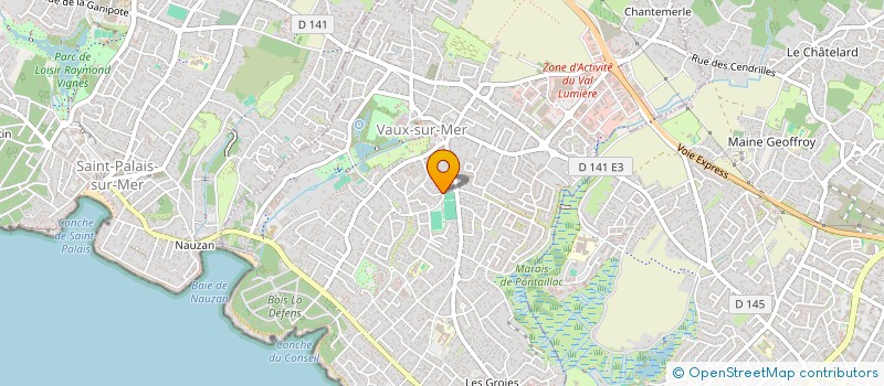 localisation de l'entreprise MADAME JEANNE DELAGE  VAUX-SUR-MER