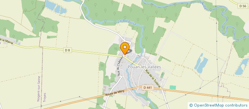localisation de l'entreprise MADAME JEANNE DENIS à POUAN-LES-VALLEES