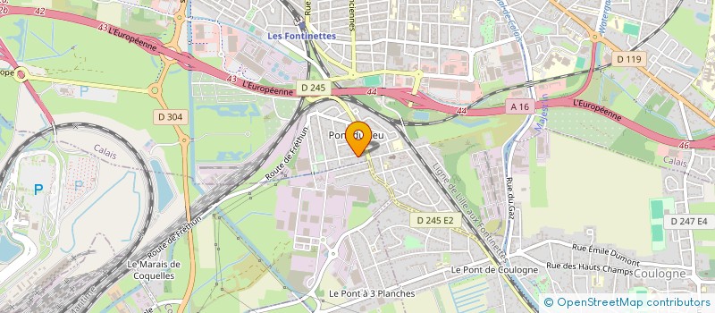 localisation de l'entreprise MADAME JEANNE DEPREZ  CALAIS