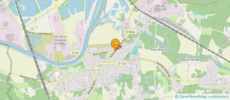 localisation de l'entreprise MADAME JEANNE DERBEZ  VERBERIE