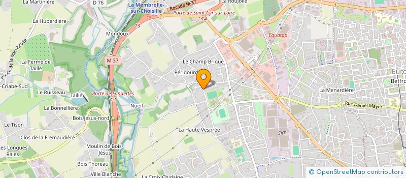 localisation de l'entreprise MADAME JEANNE DESHAYES  SAINT-CYR-SUR-LOIRE