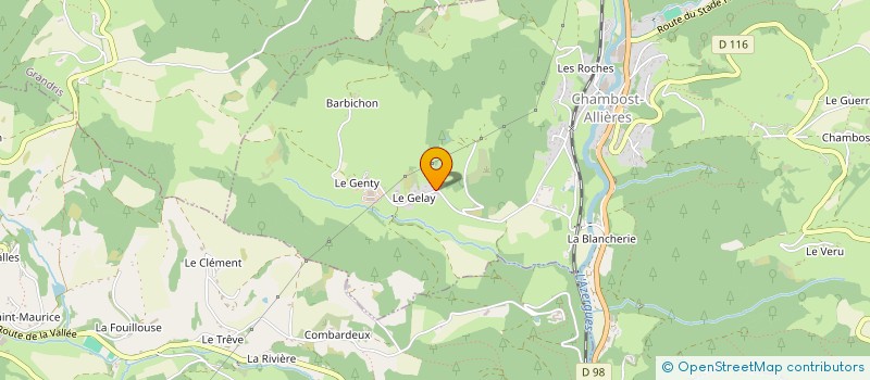 localisation de l'entreprise MADAME JEANNE DESPLACES à CHAMBOST ALLIERES
