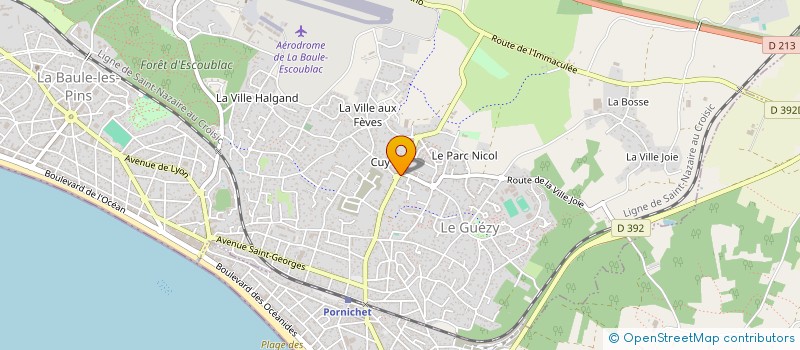 localisation de l'entreprise MADAME JEANNE DILHUIDY  LA BAULE-ESCOUBLAC