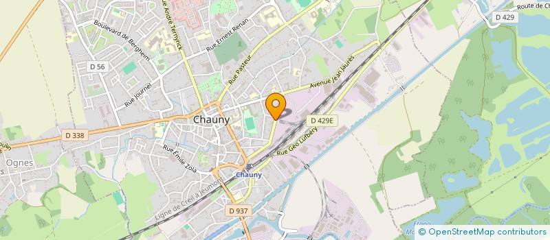 localisation de l'entreprise MADAME JEANNE DOHOLLOU à CHAUNY