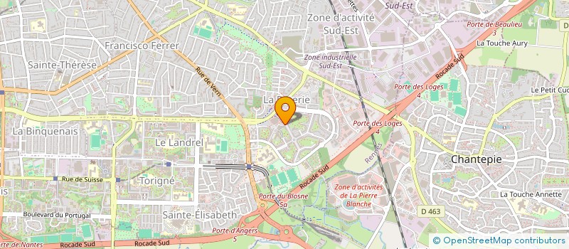 localisation de l'entreprise MADAME JEANNE DOMINIQUE WAGNON  RENNES