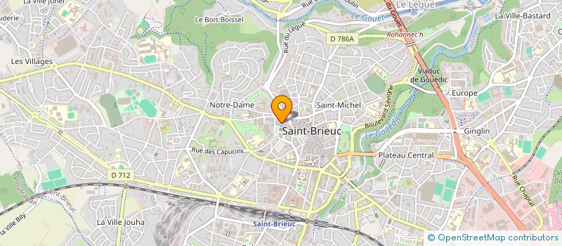 localisation de l'entreprise MADAME JEANNE DONNE à SAINT-BRIEUC