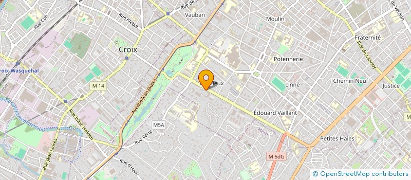 localisation de l'entreprise MADAME JEANNE DORIN à ROUBAIX