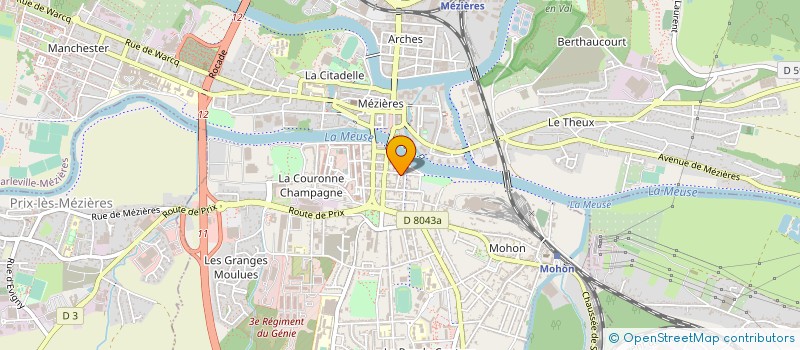 localisation de l'entreprise MADAME JEANNE DRON  CHARLEVILLE-MEZIERES