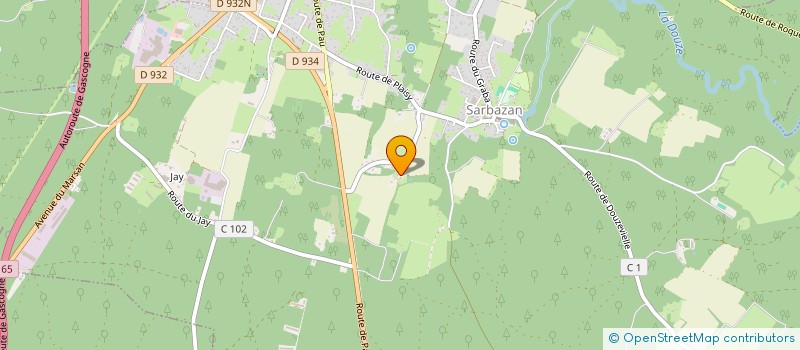 localisation de l'entreprise MADAME JEANNE DUBOIS  SARBAZAN